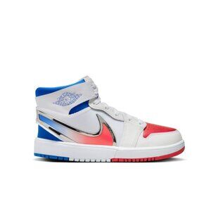 BNWT Jordan 1 Mid RM Easy-On Sneakers White Siren Red Racer Blue Size 5­.5